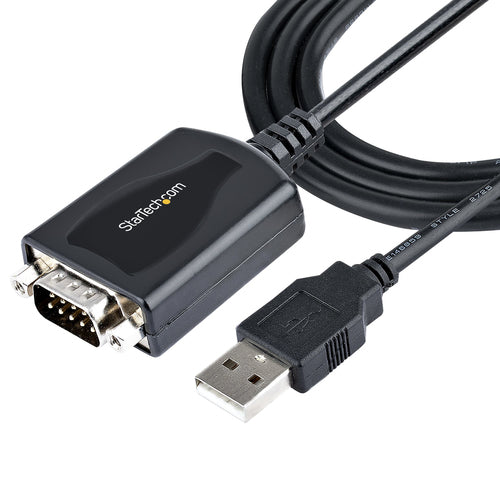 StarTech.com 3ft (1m) USB to Serial Cable with COM Port Retention, DB9 Male RS232 to USB Converter, USB to Serial Adapter for PLC/Printer/Scanner, Prolific Chipset, Windows/Mac StarTech.com 3ft (1m) USB to Serial Cable with COM Port Retention, DB9 Male RS232 to USB Converter, USB to Serial Adapter for PLC/Printer/Scanner, Prolific Chipset, Windows/Mac